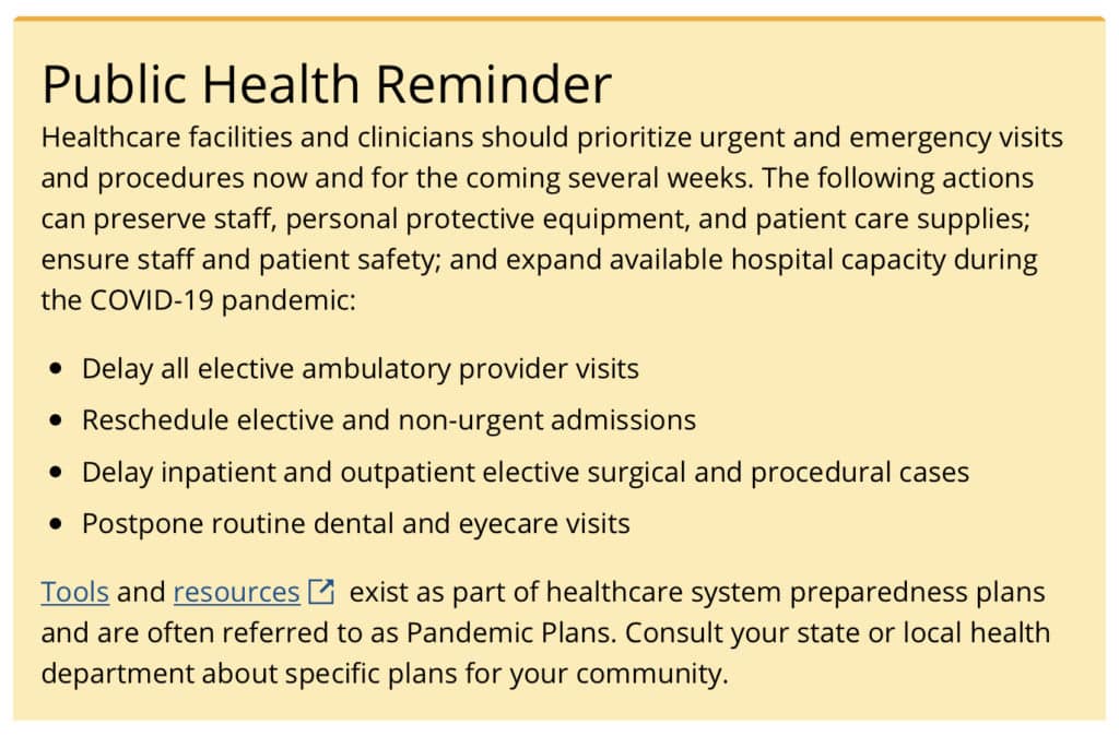 CDC Recommendations for Routine Eye Exams