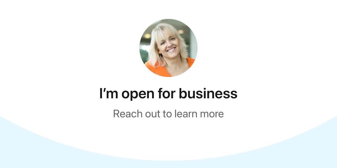 Open for Business on Linkedin