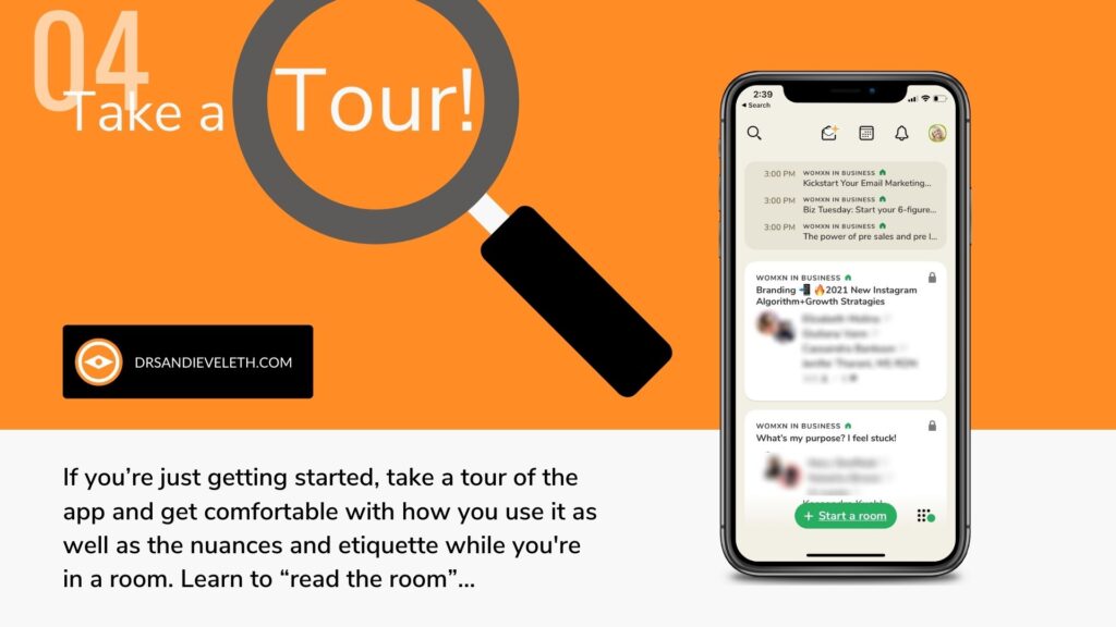 Take a tour of the app