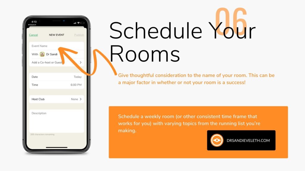 Schedule Your Clubhouse Rooms