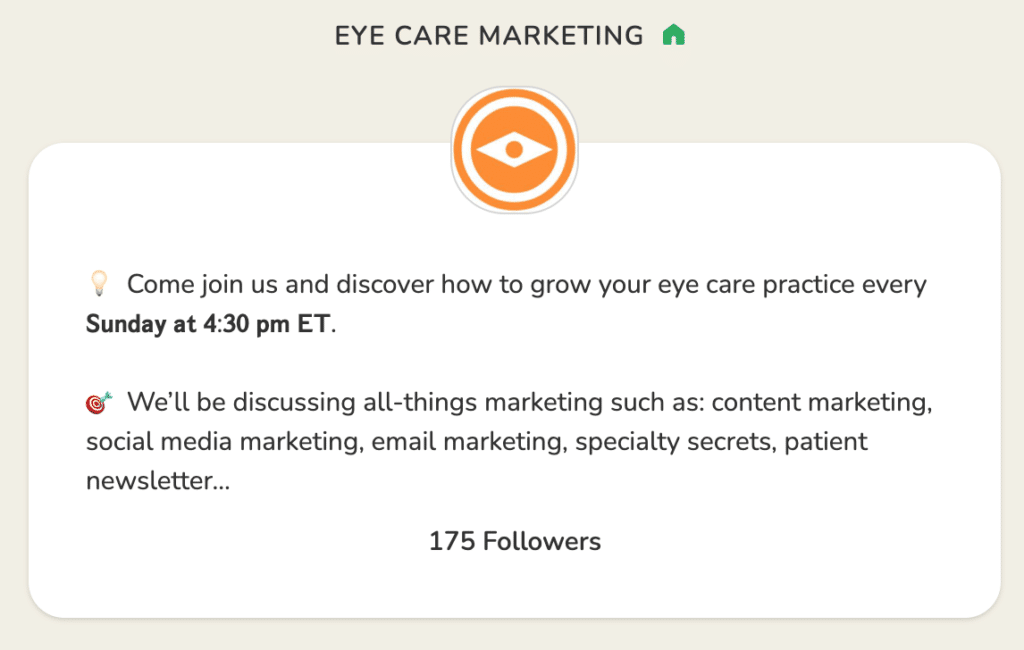 Eye Care Marketing CLUB